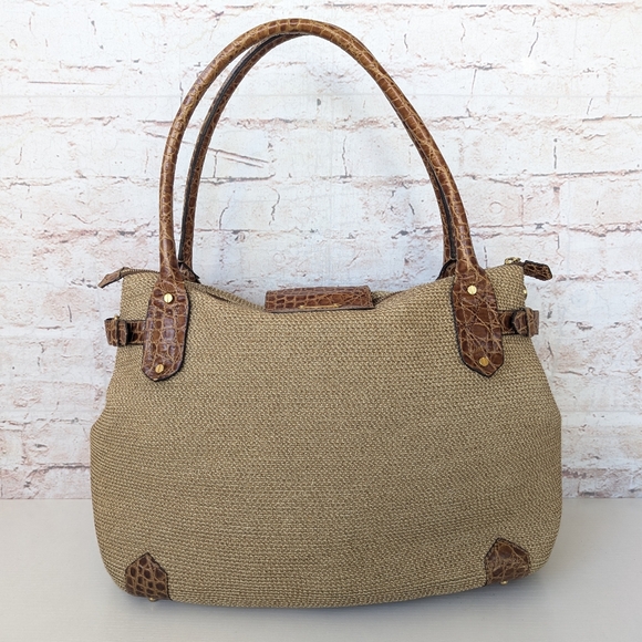 Eric Javits Tan and Brown Shoulder Bag - Picture 7 of 16